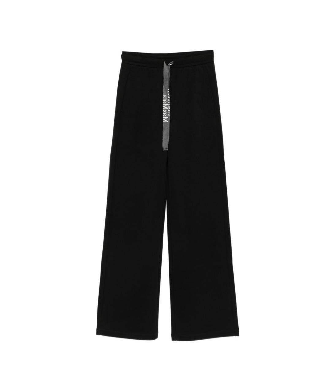 'S MAX MARA Черные шерстяные прямые брюки, фото 1