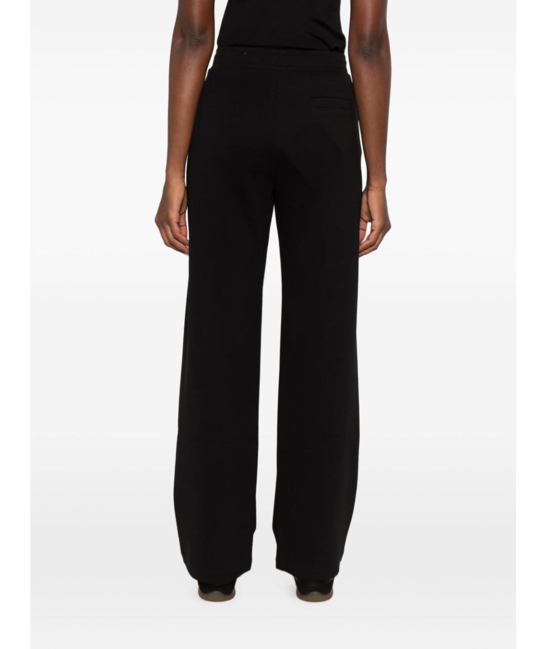 'S MAX MARA Черные шерстяные прямые брюки, фото 4