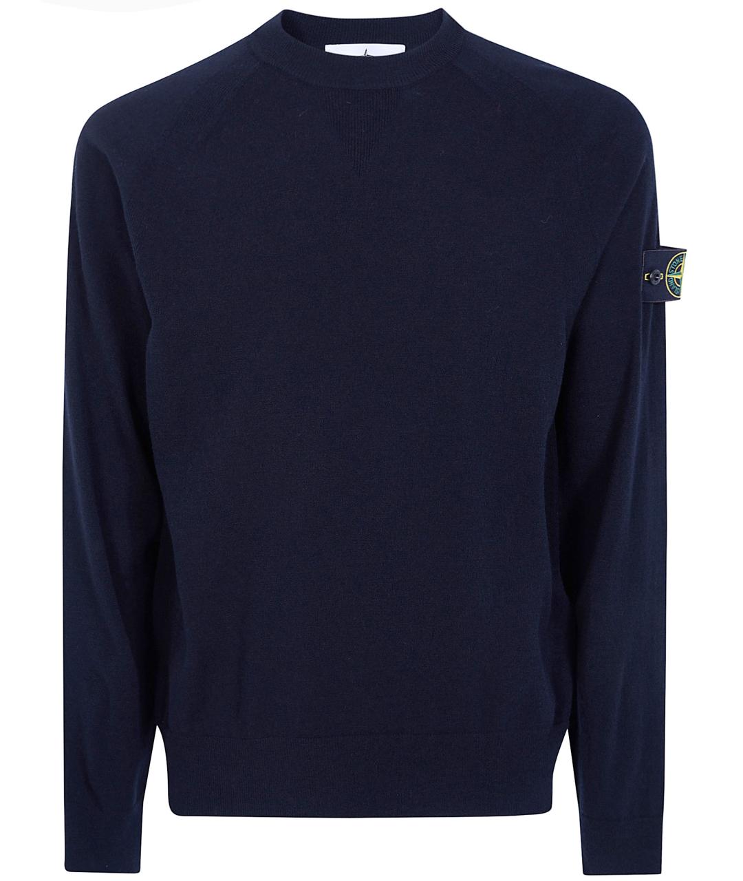 STONE ISLAND Черный шерстяной джемпер / свитер, фото 1