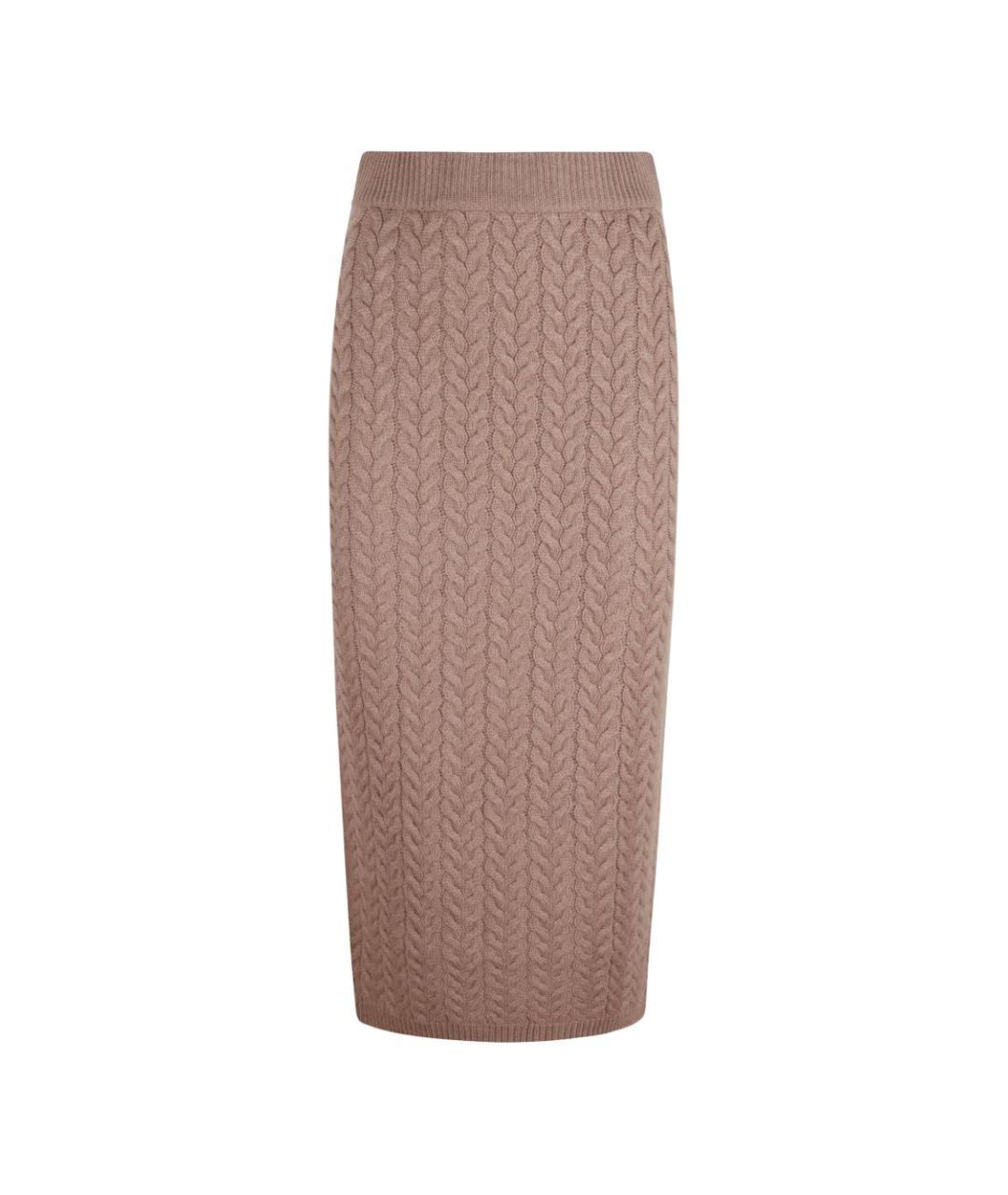 'S MAX MARA Бежевая шерстяная юбка миди, фото 1