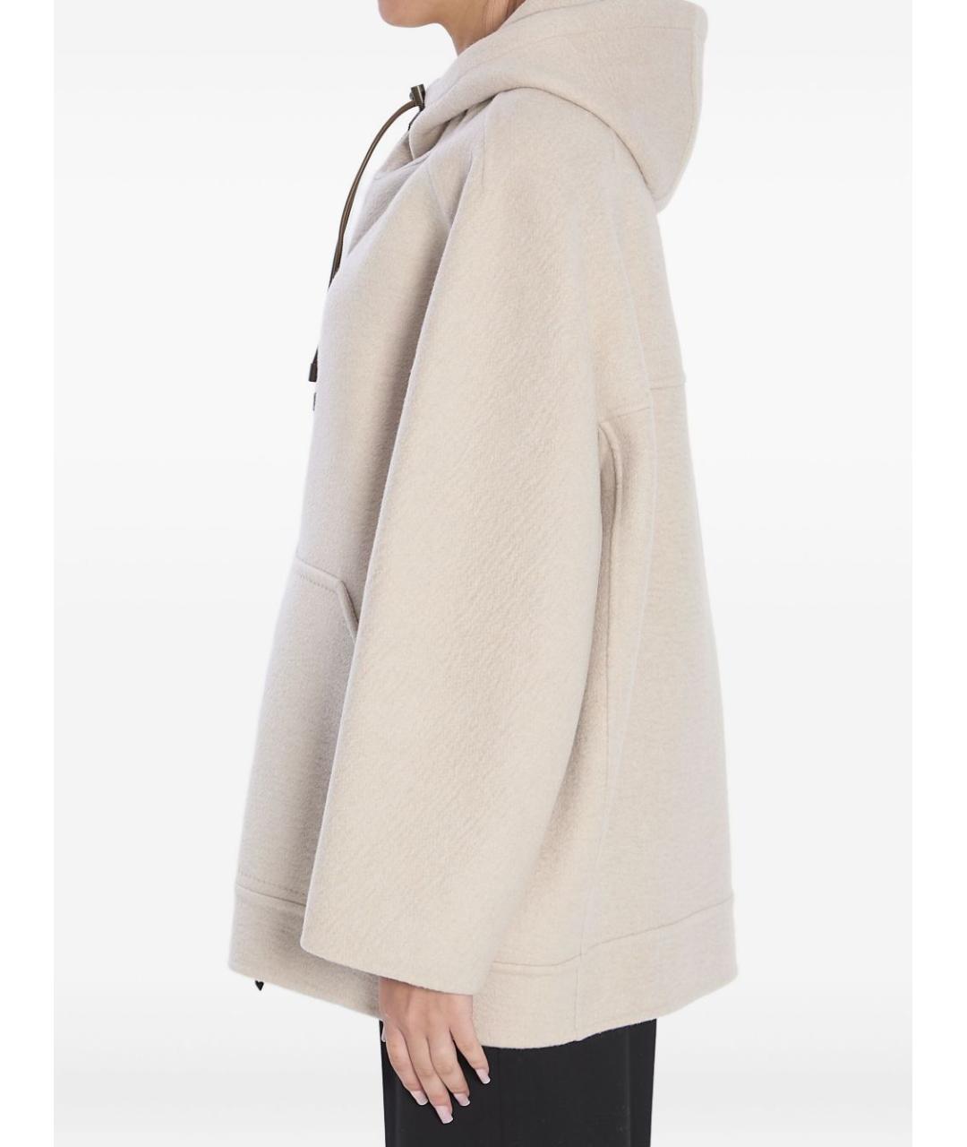 MAX MARA Бежевое шерстяное пальто, фото 2