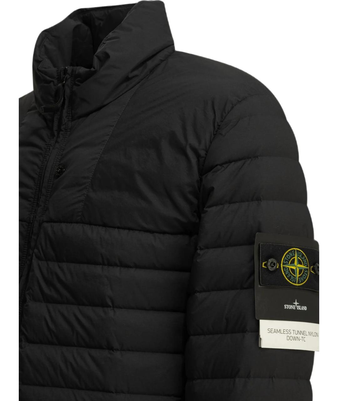 STONE ISLAND Черная полиамидовая куртка, фото 4