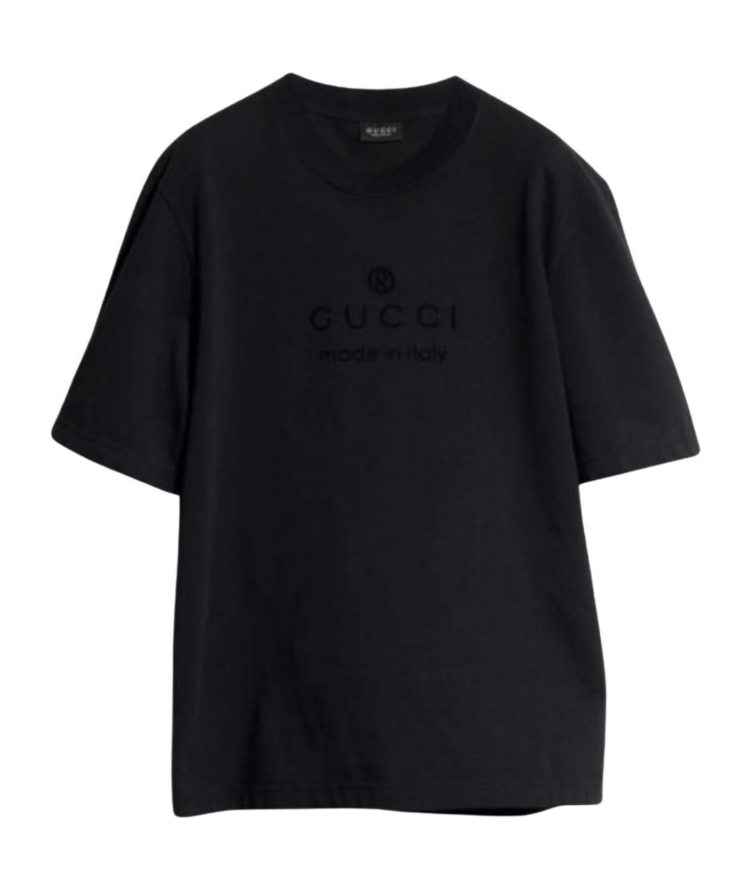 GUCCI Черная футболка, фото 1