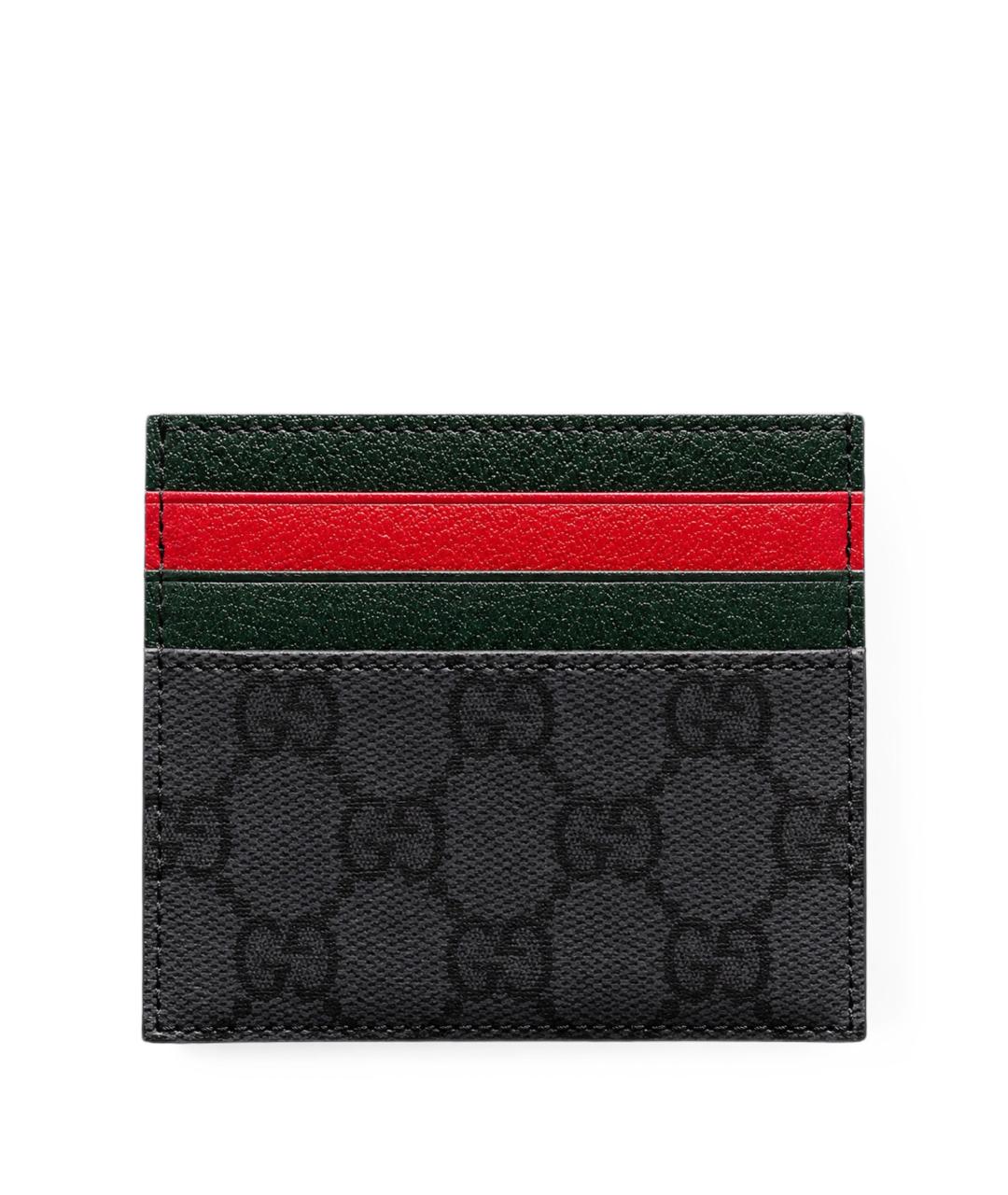 GUCCI Черный кожаный кардхолдер, фото 1