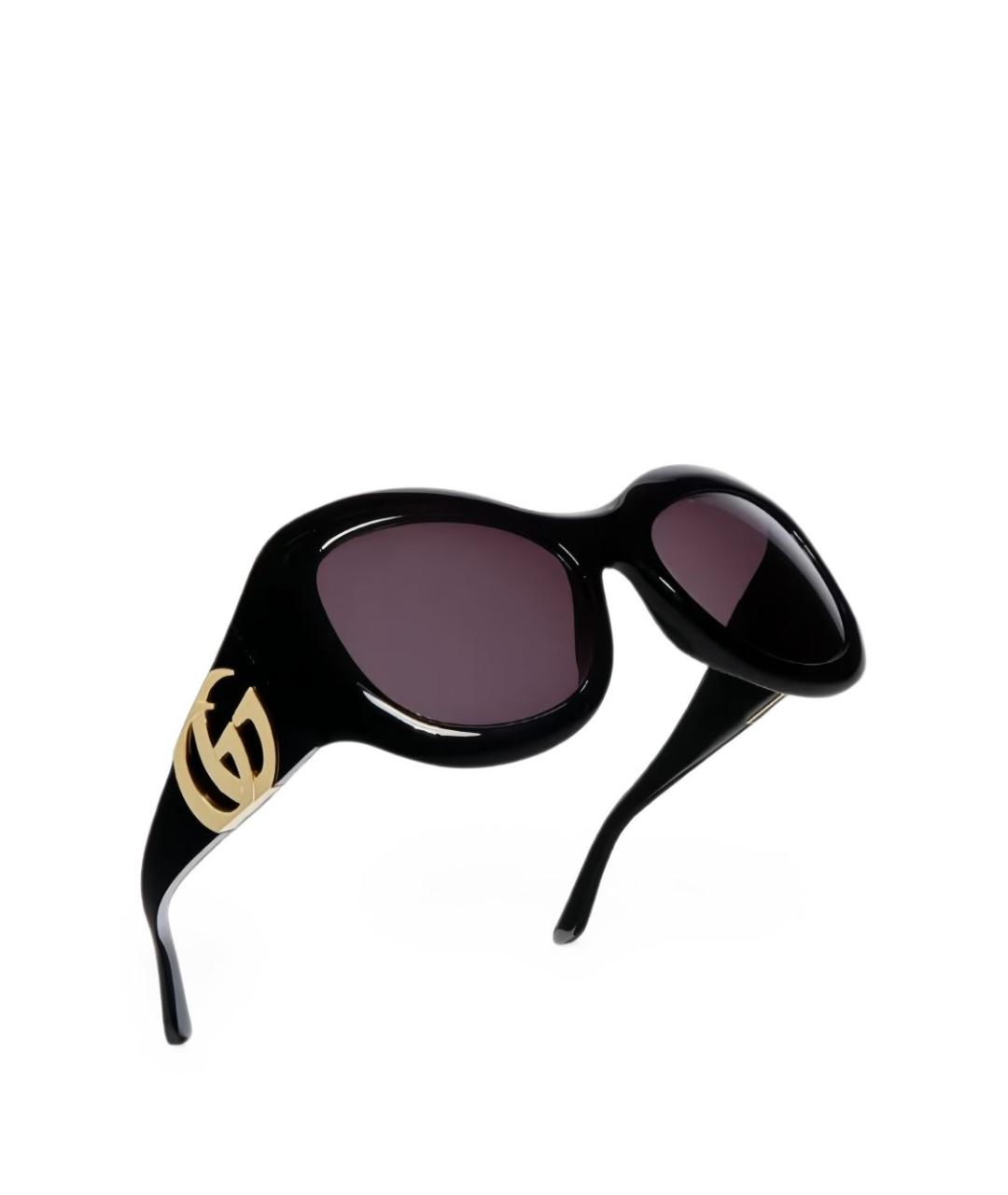 GUCCI Черные пластиковые солнцезащитные очки, фото 4