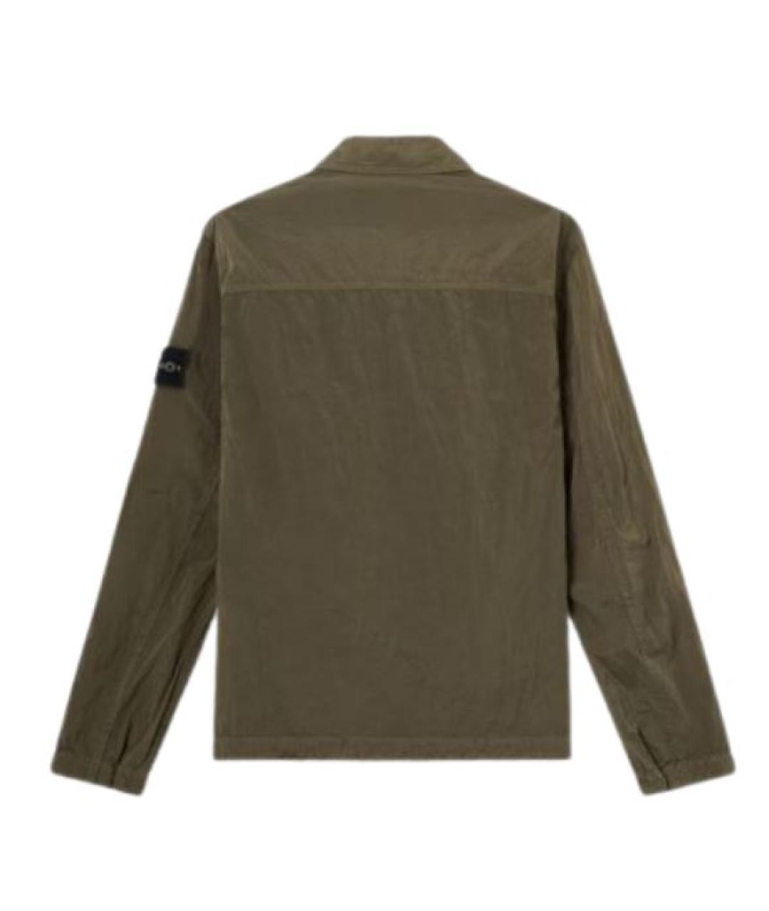 STONE ISLAND Хаки кэжуал рубашка, фото 2