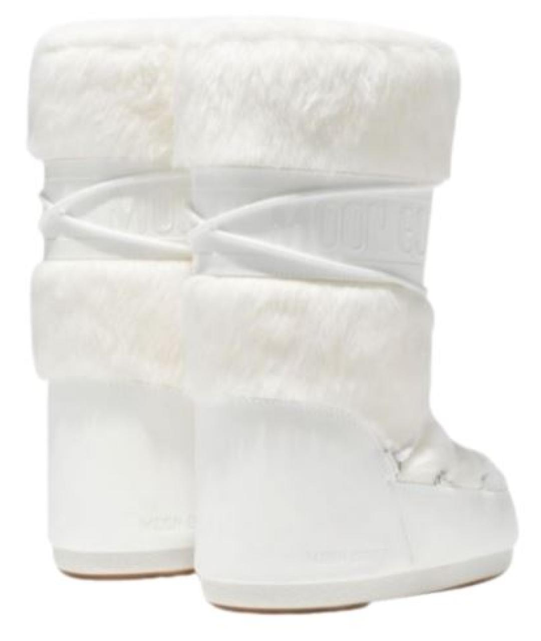 MOON BOOT Белые синтетические сапоги, фото 2
