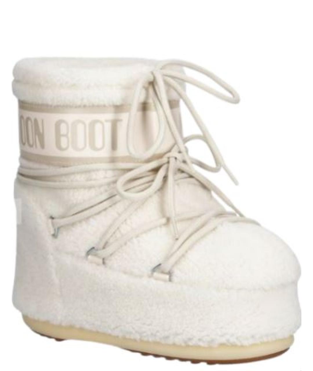 MOON BOOT Белые синтетические ботинки, фото 2