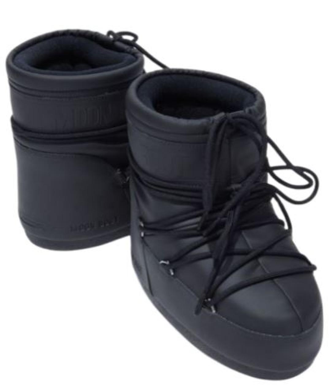 MOON BOOT Черные синтетические ботинки, фото 2