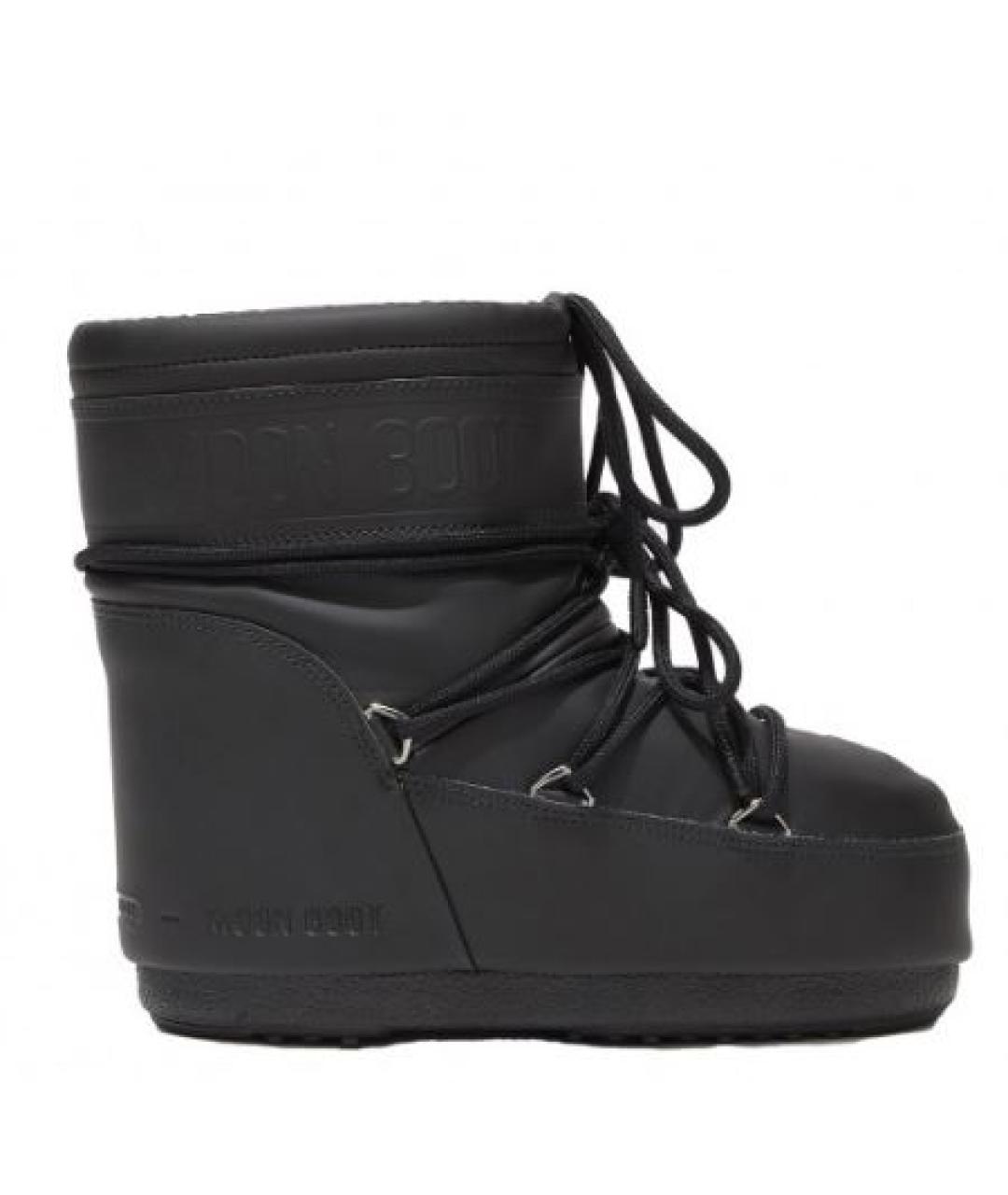 MOON BOOT Черные синтетические ботинки, фото 1