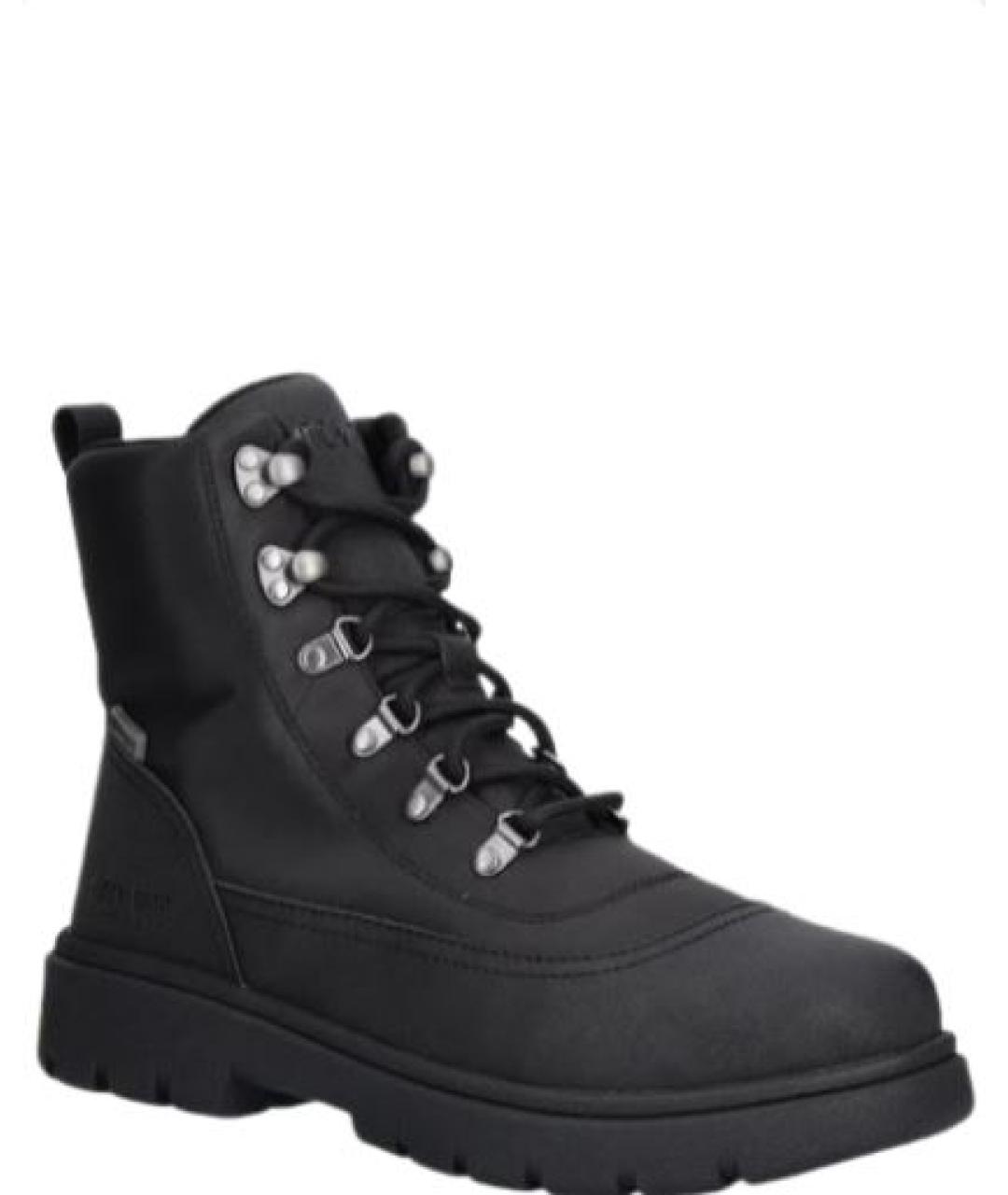 MOON BOOT Черные синтетические низкие ботинки, фото 2