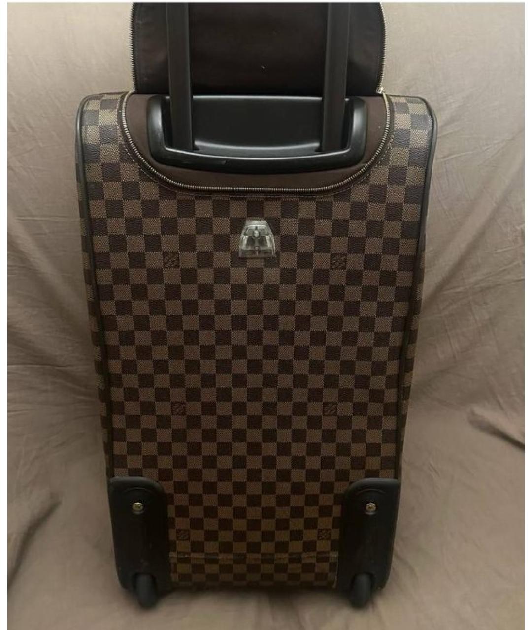 LOUIS VUITTON Коричневая дорожная/спортивная сумка из канвы, фото 5