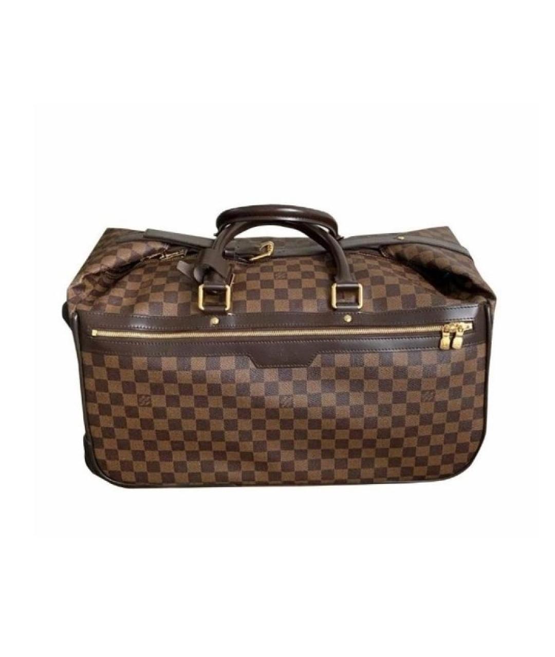 LOUIS VUITTON Коричневая дорожная/спортивная сумка из канвы, фото 2