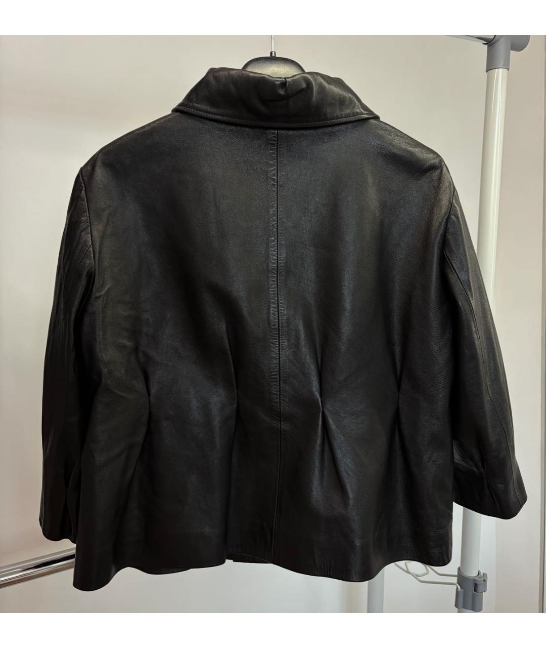 SAINT LAURENT Черная кожаная куртка, фото 2