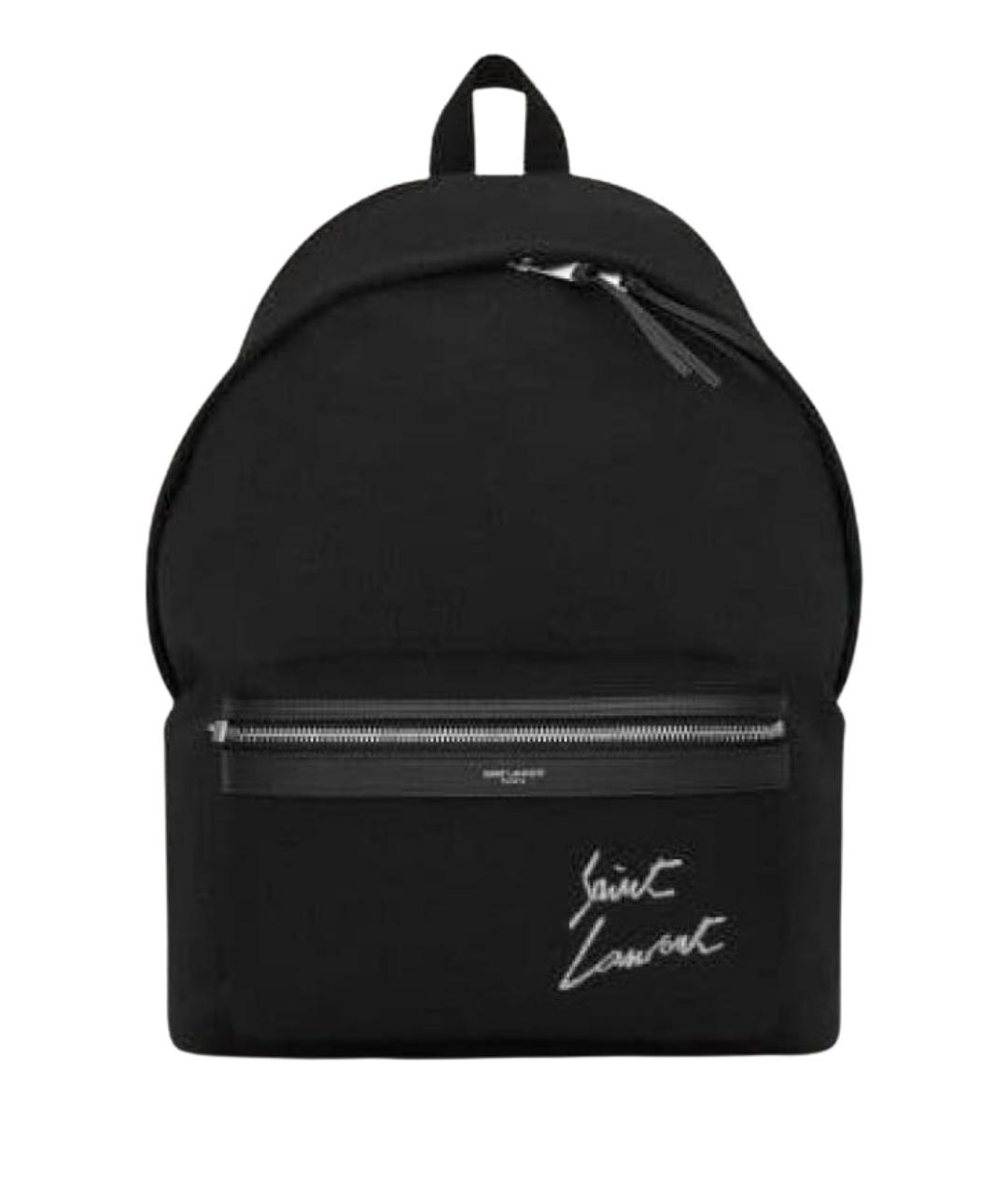 SAINT LAURENT Черный тканевый рюкзак, фото 1