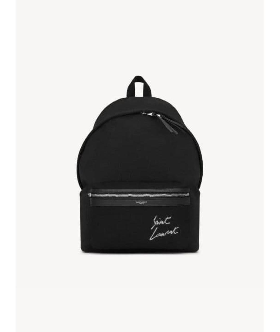 SAINT LAURENT Черный тканевый рюкзак, фото 6