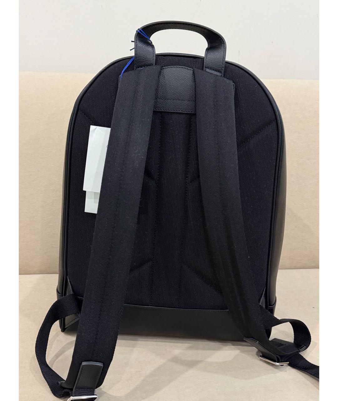 BURBERRY Черный кожаный рюкзак, фото 3
