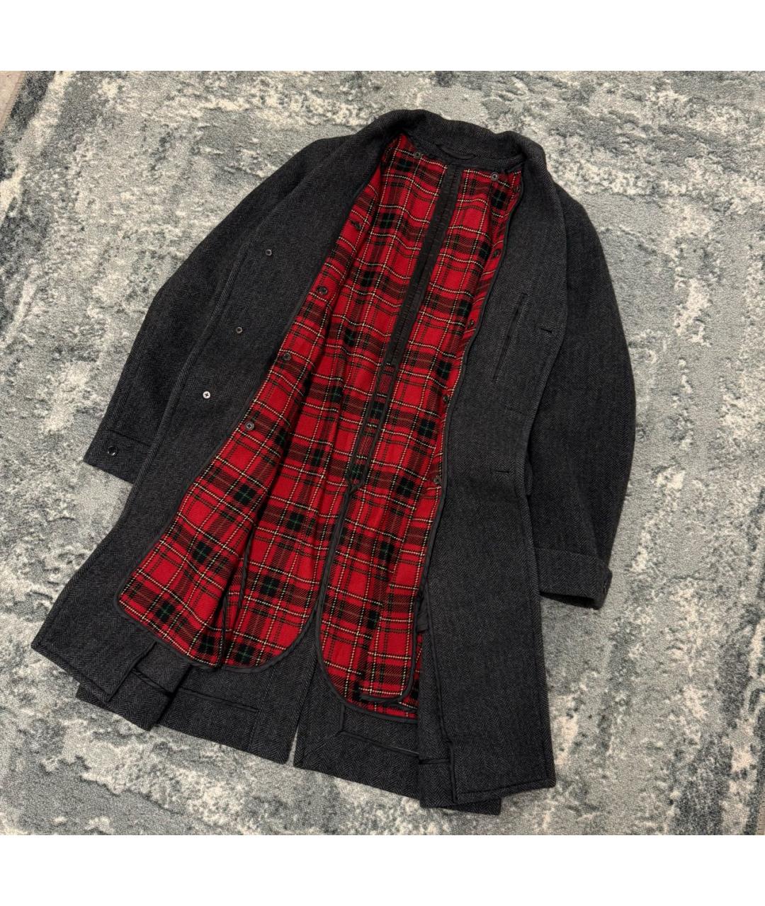 POLO RALPH LAUREN Антрацитовое шерстяное пальто, фото 4