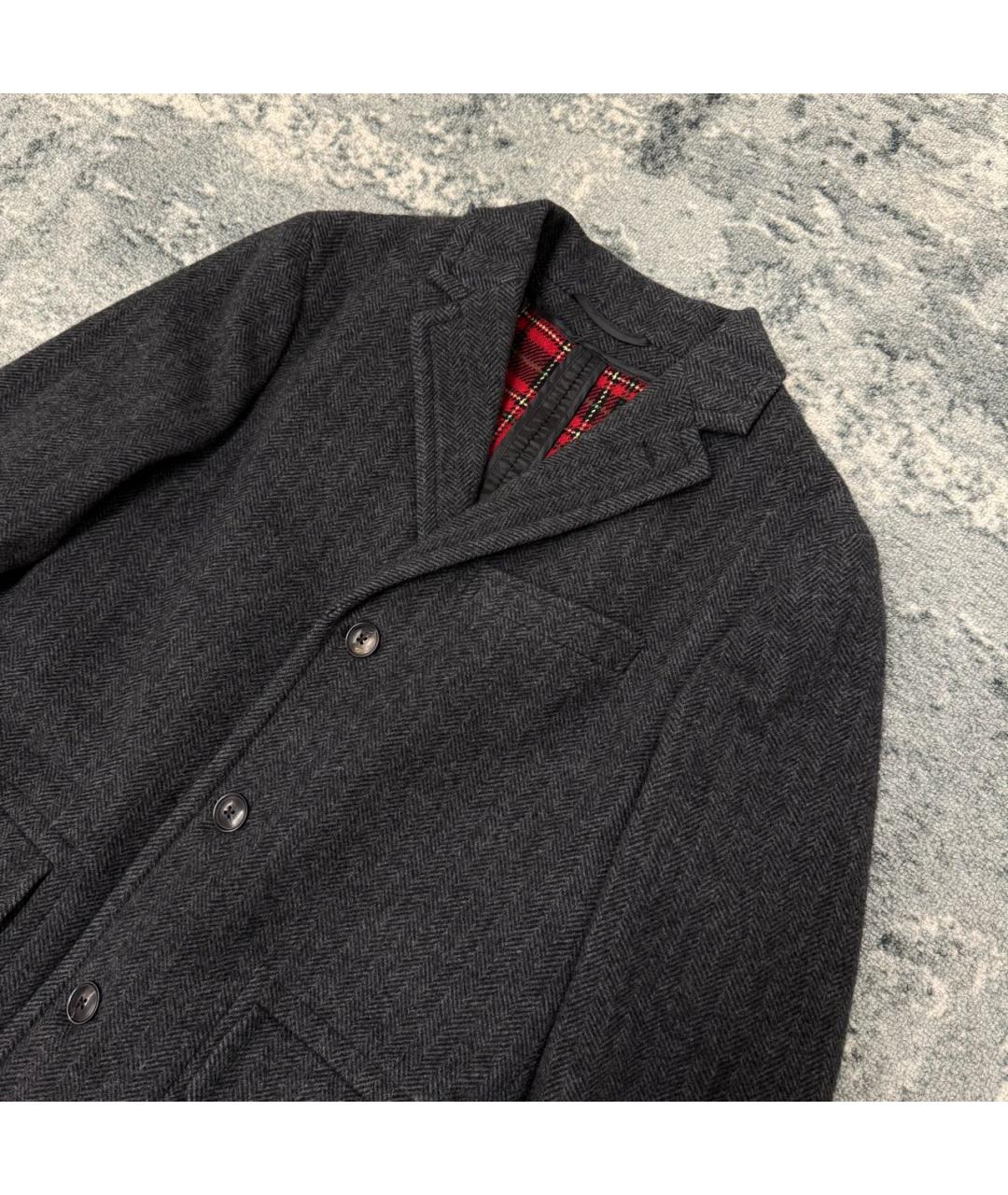 POLO RALPH LAUREN Антрацитовое шерстяное пальто, фото 3