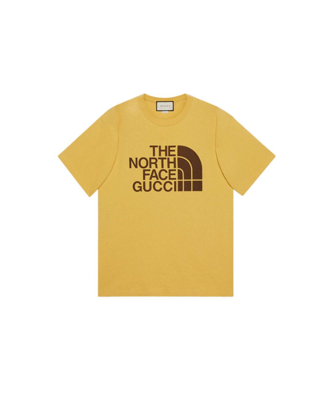 GUCCI Желтая футболка, фото 6