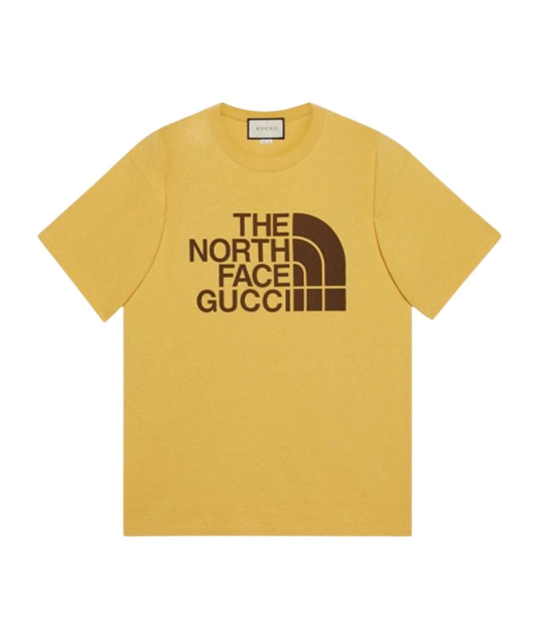 GUCCI Желтая футболка, фото 1