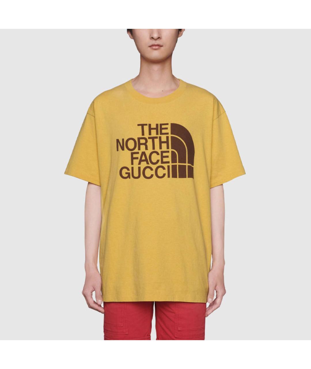 GUCCI Желтая футболка, фото 2