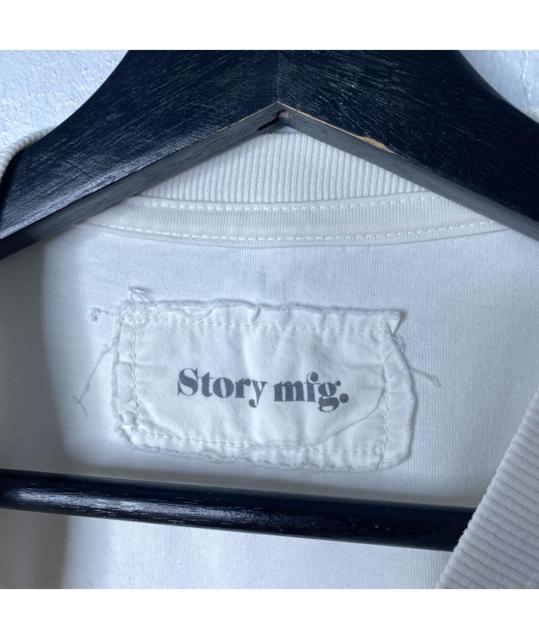 STORY mfg. Белая хлопковая футболка, фото 5