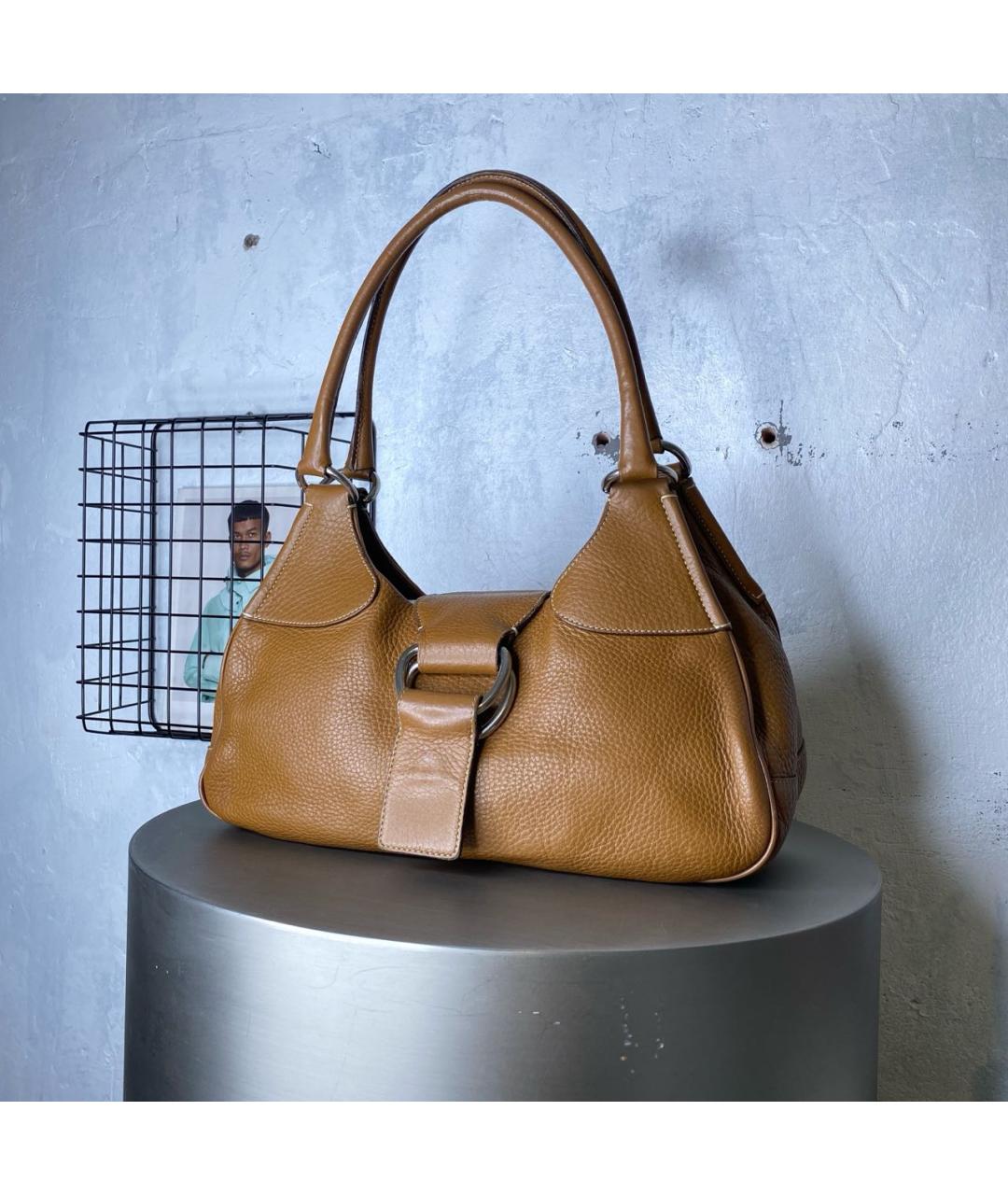 PRADA Коричневая кожаная сумка через плечо, фото 9