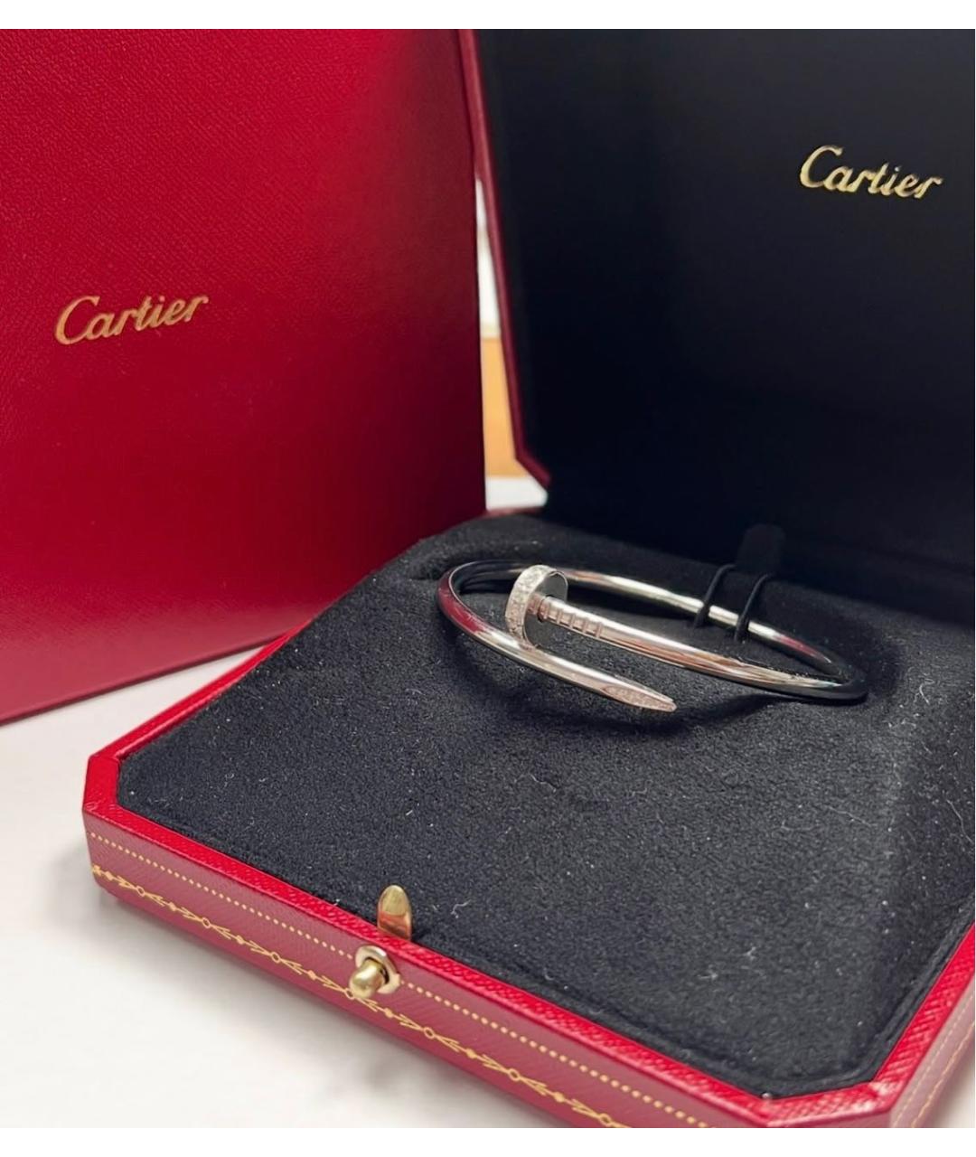 CARTIER Белый браслет из белого золота, фото 3