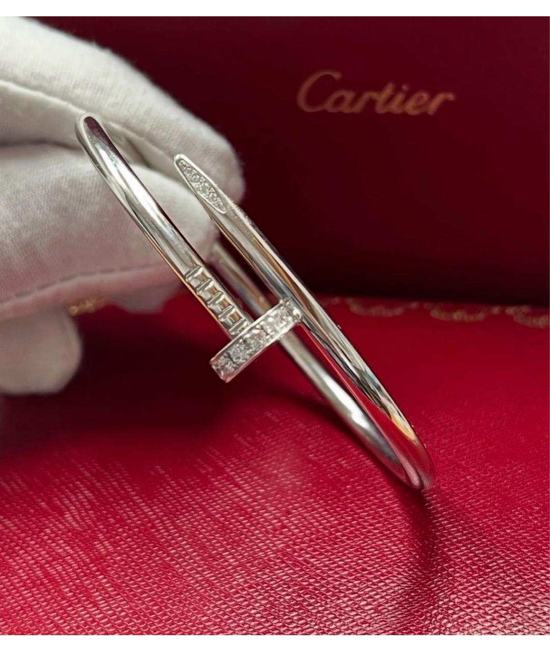 CARTIER Белый браслет из белого золота, фото 2