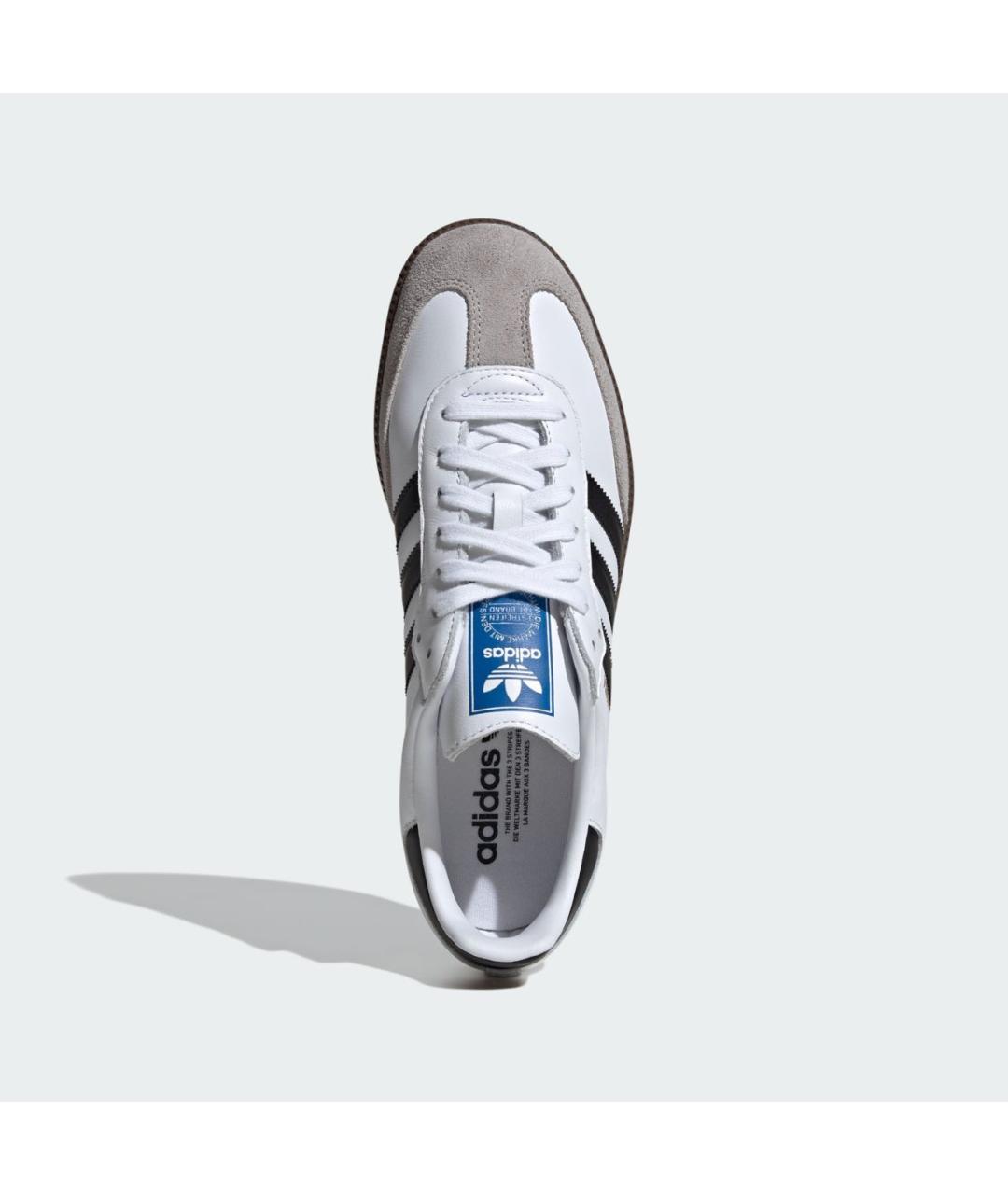 ADIDAS Белые кожаные кеды, фото 3