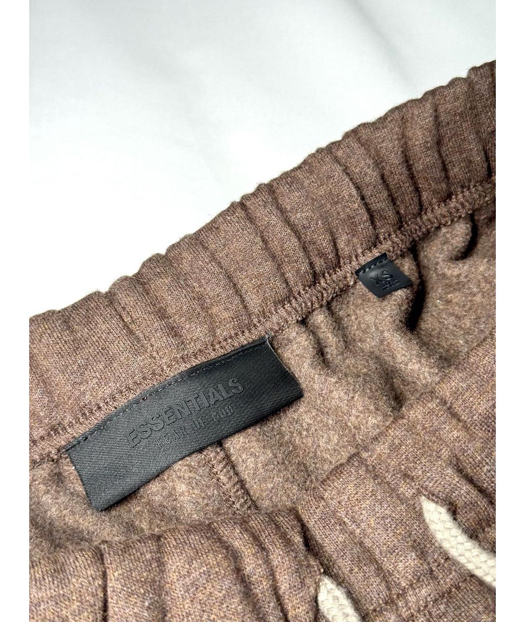 FEAR OF GOD ESSENTIALS Коричневые хлопковые повседневные брюки, фото 5