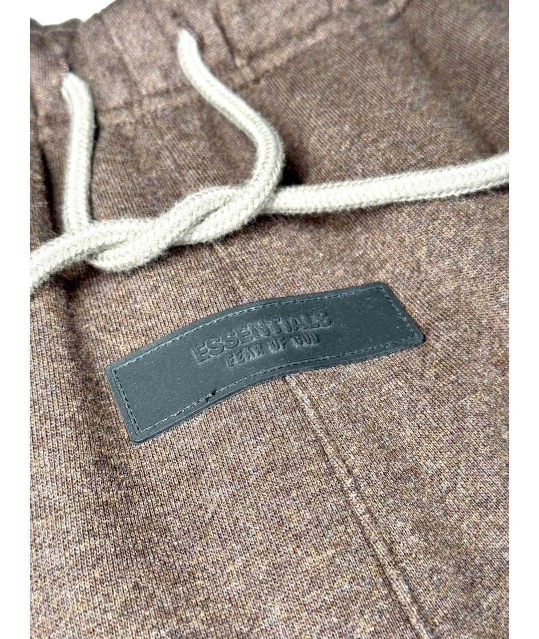 FEAR OF GOD ESSENTIALS Коричневые хлопковые повседневные брюки, фото 4