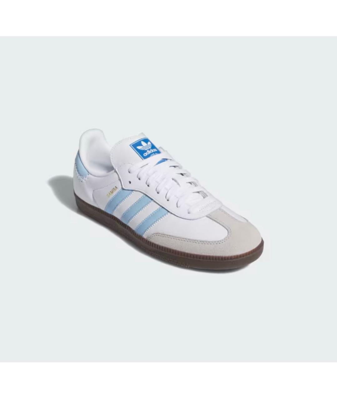 ADIDAS Белые кожаные кеды, фото 2