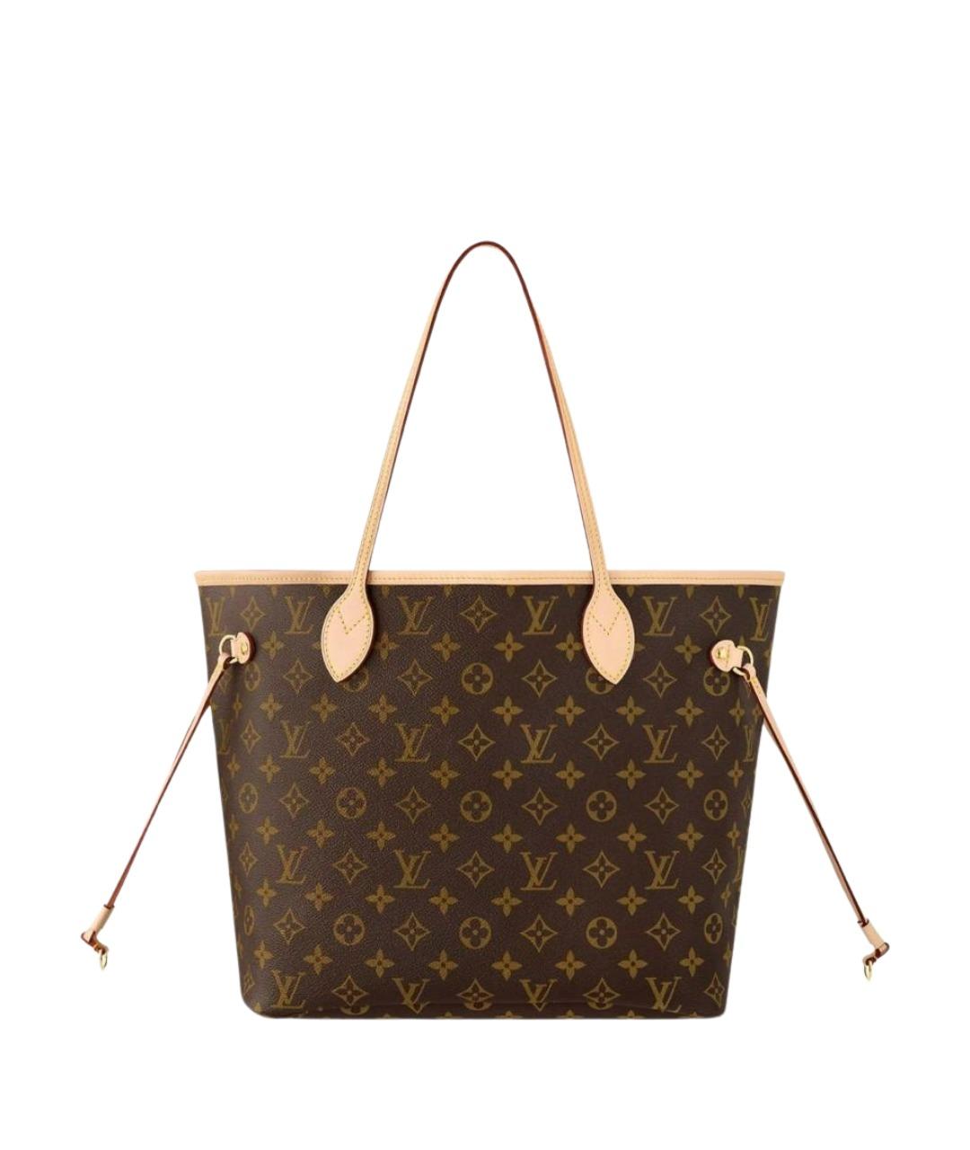 LOUIS VUITTON Коричневая сумка тоут из канвы, фото 1