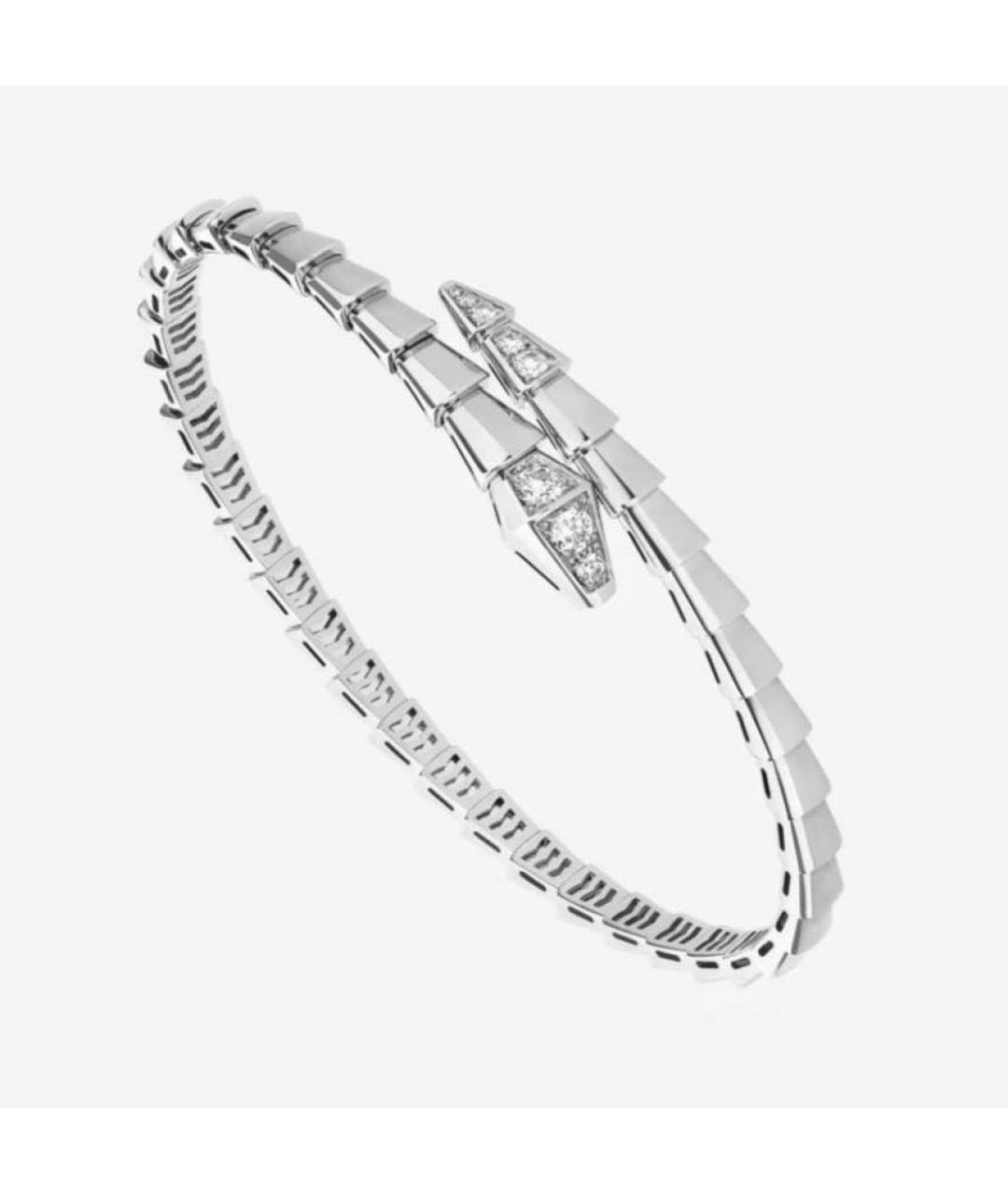 BVLGARI Серебряный браслет из белого золота, фото 4