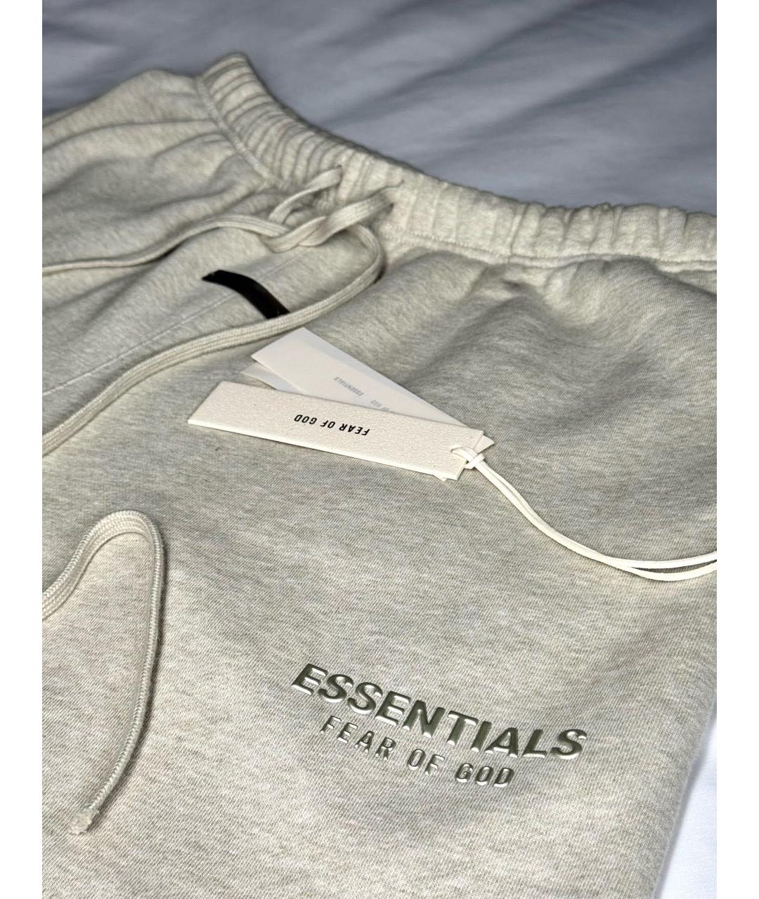 FEAR OF GOD ESSENTIALS Бежевые хлопковые шорты, фото 3