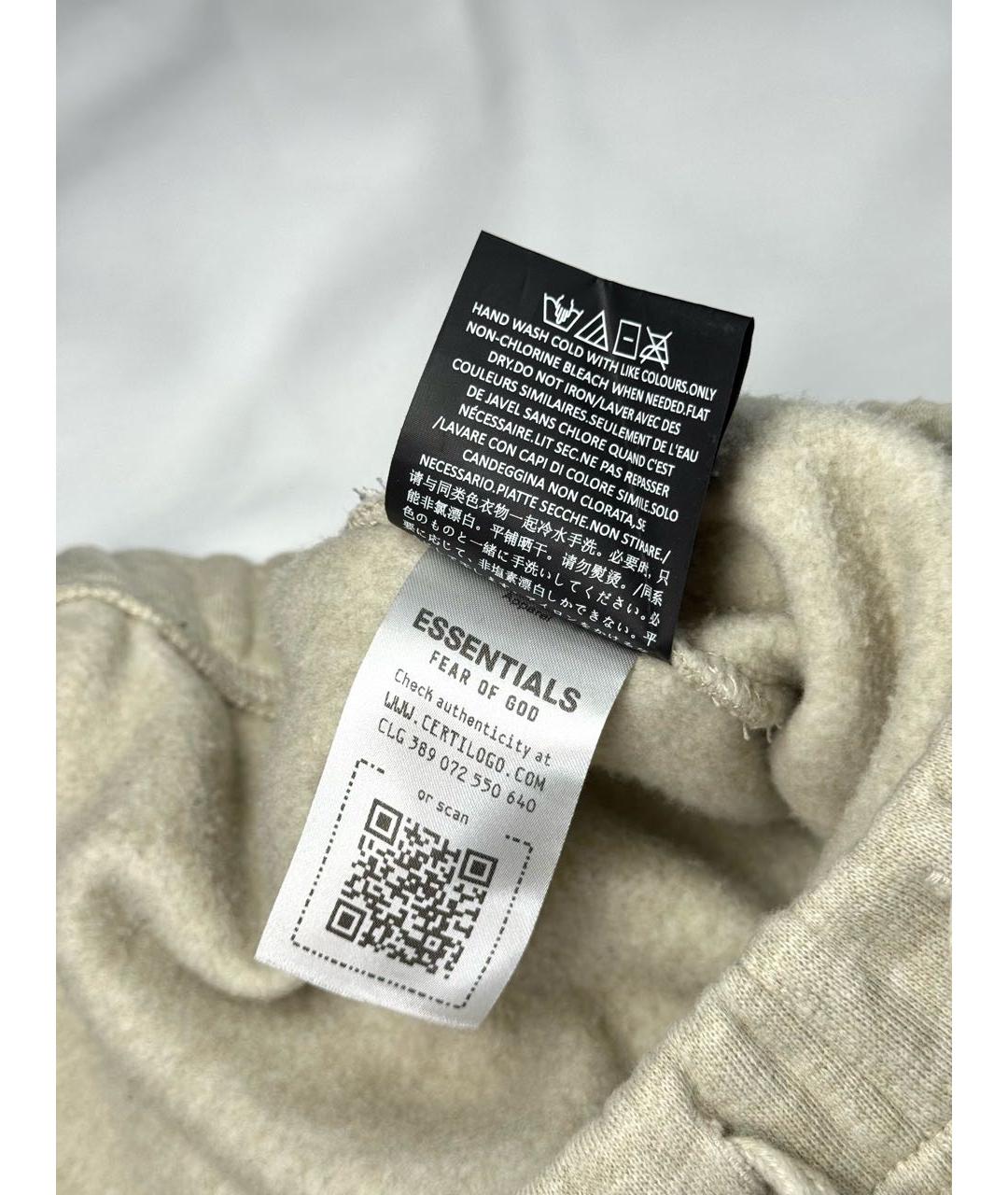FEAR OF GOD ESSENTIALS Бежевые хлопковые шорты, фото 6