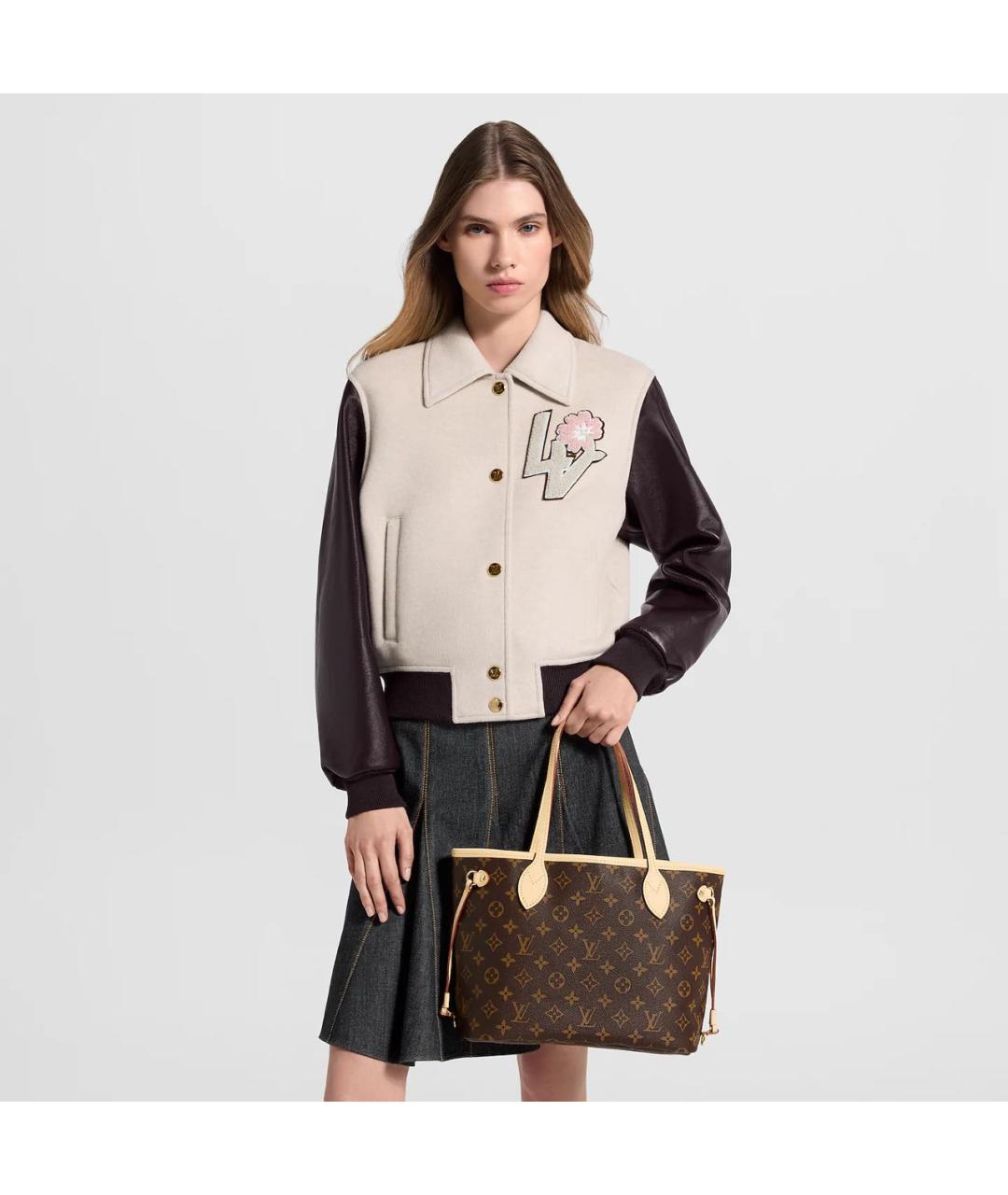 LOUIS VUITTON Коричневая сумка тоут из канвы, фото 3