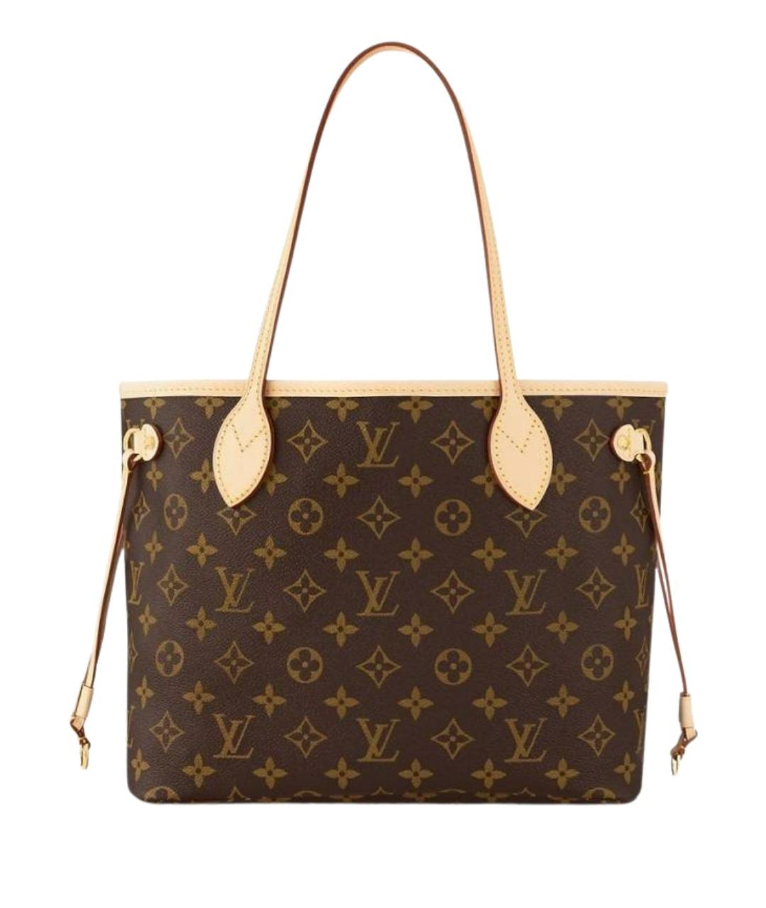 LOUIS VUITTON Коричневая сумка тоут из канвы, фото 1