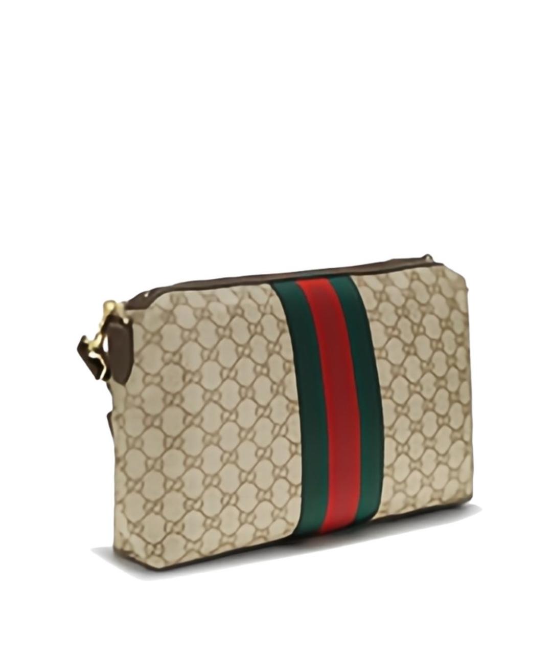 GUCCI Коричневая тканевая сумка на плечо, фото 2