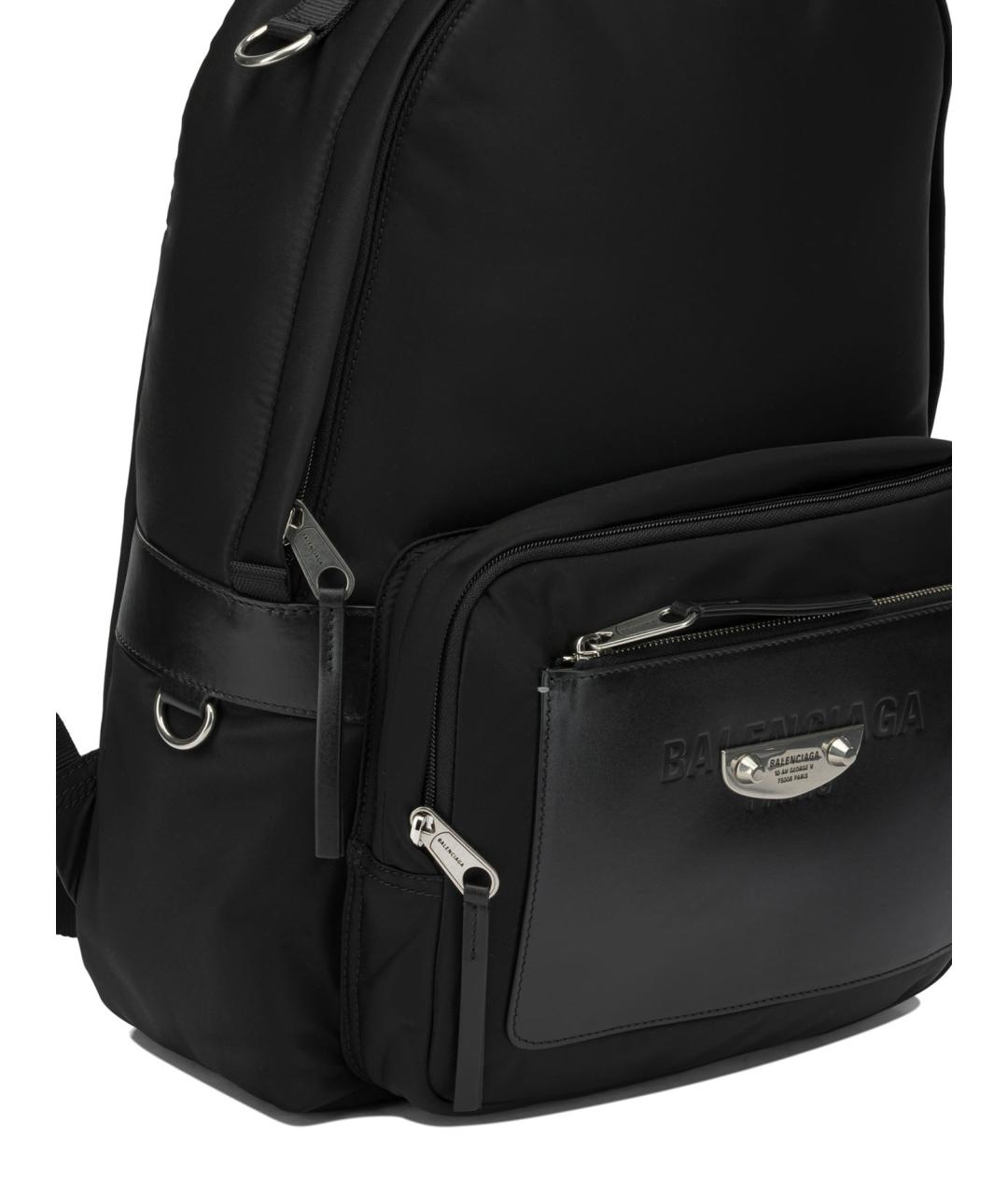 BALENCIAGA Черный синтетический рюкзак, фото 4
