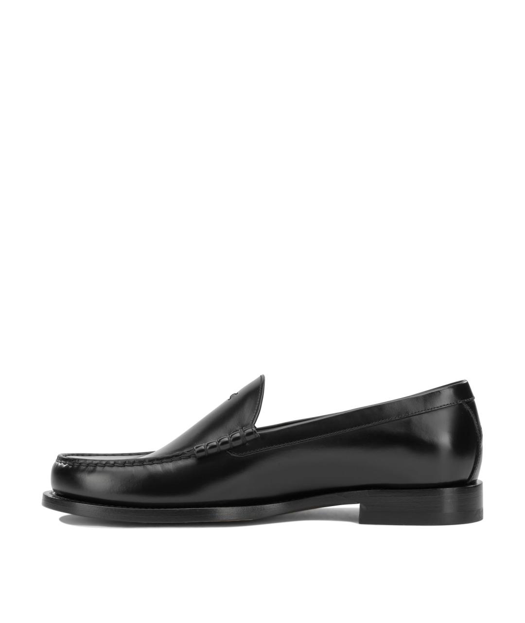 CELINE Черные кожаные лоферы, фото 3
