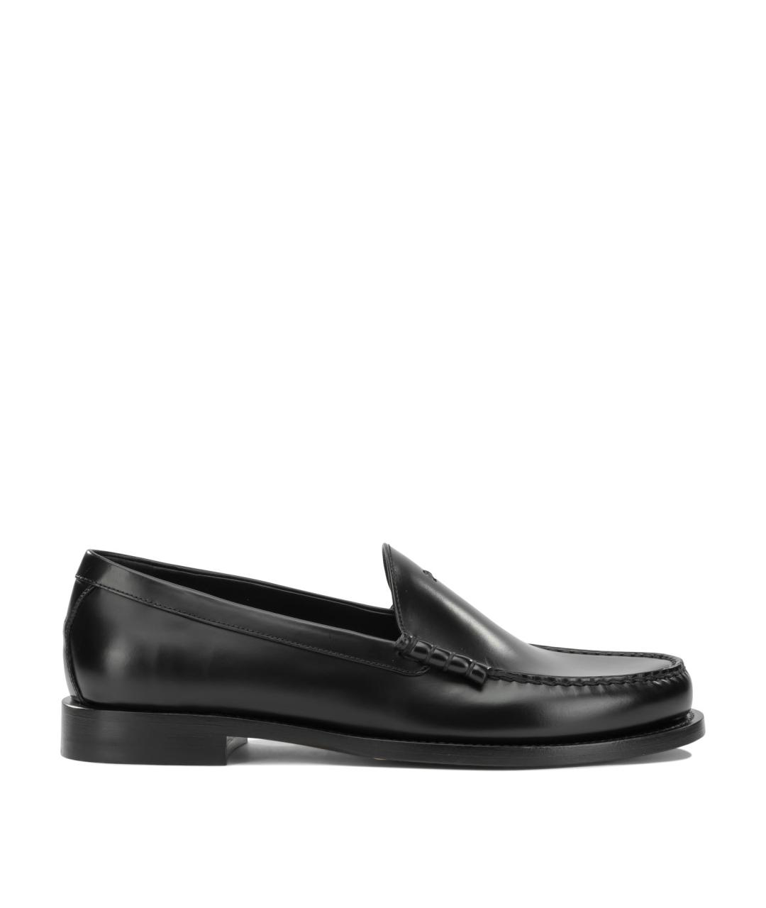 CELINE Черные кожаные лоферы, фото 1
