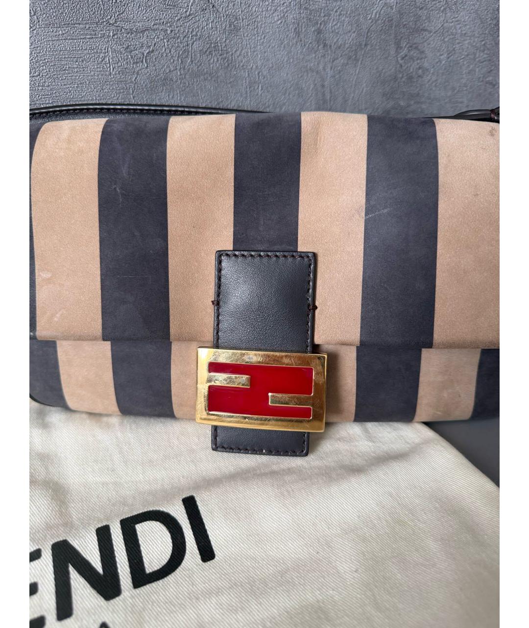 FENDI Коричневая сумка через плечо, фото 2