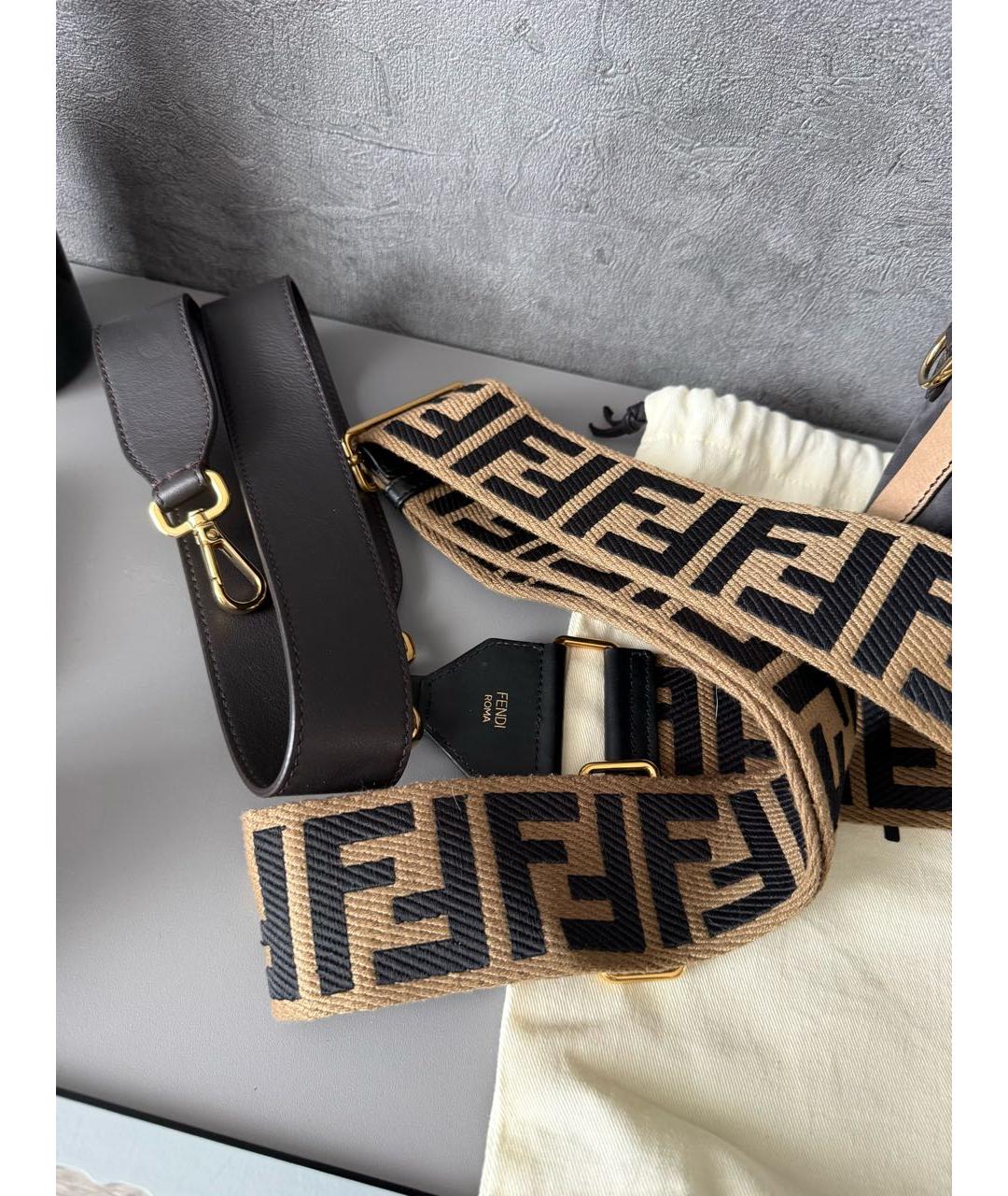 FENDI Коричневая сумка через плечо, фото 4