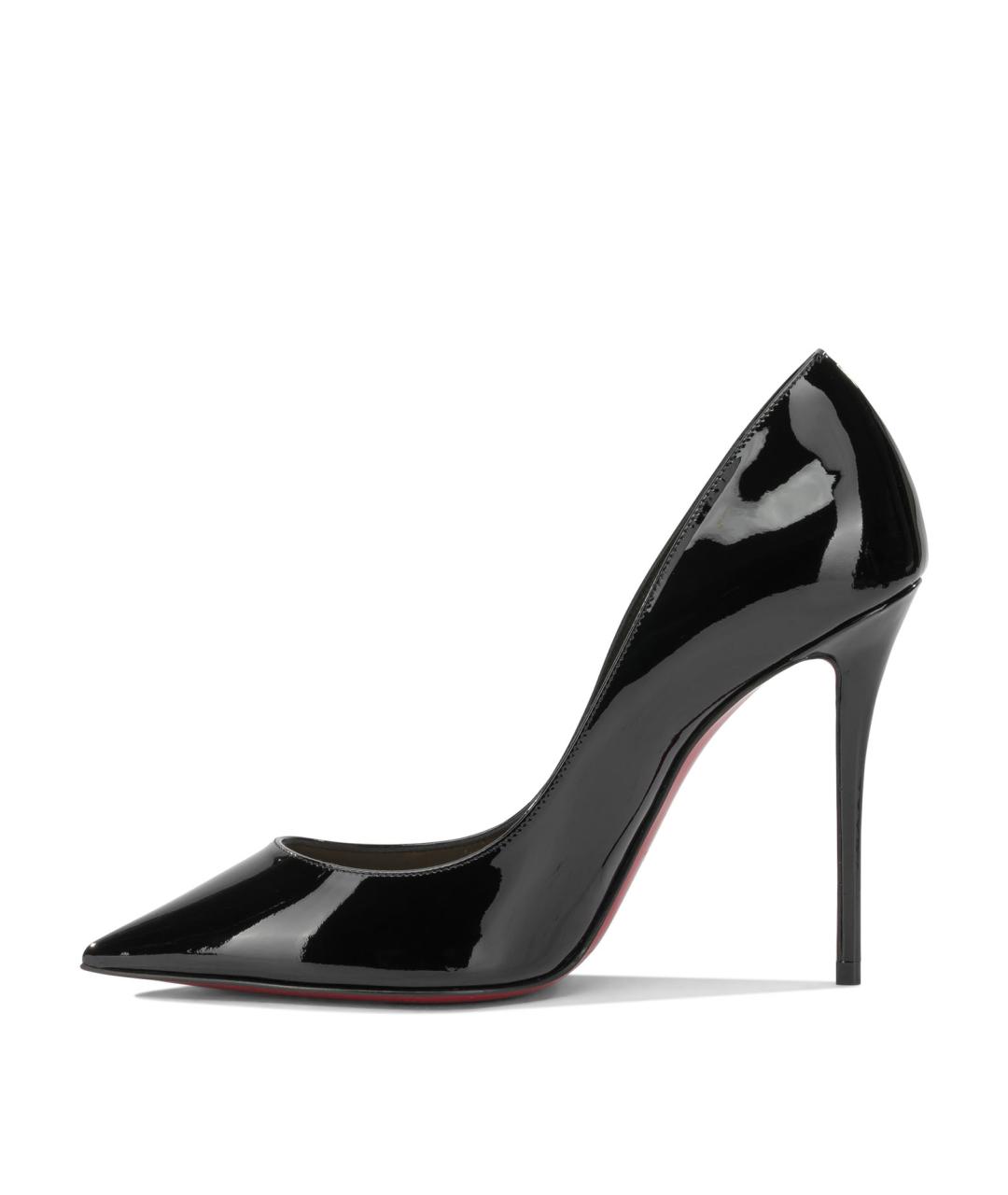 CHRISTIAN LOUBOUTIN Черные туфли из лакированной кожи, фото 3