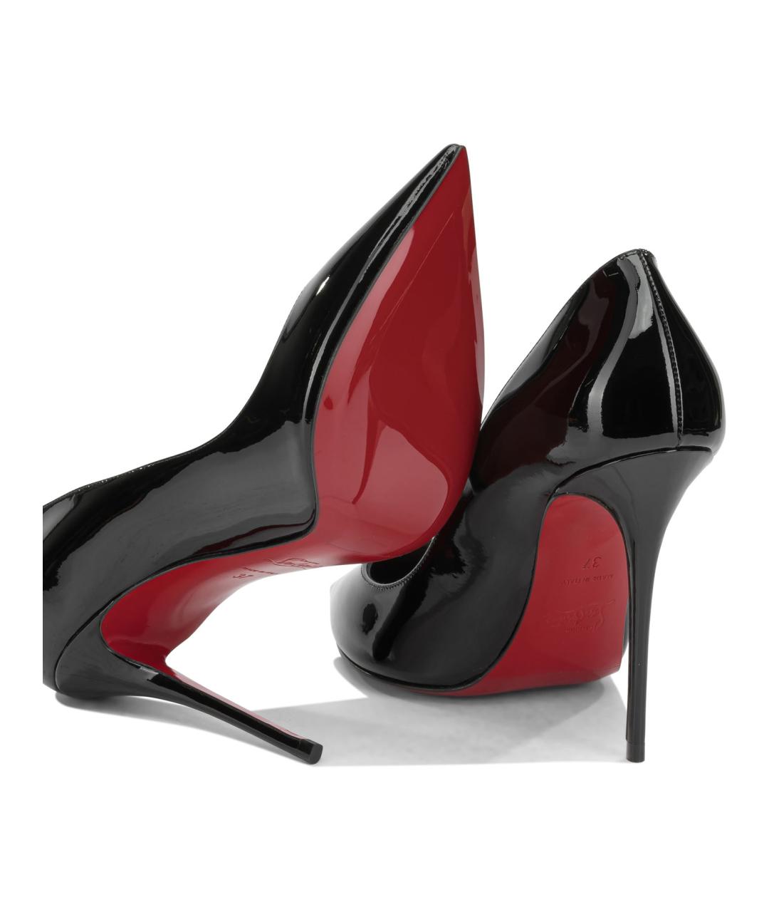 CHRISTIAN LOUBOUTIN Черные туфли из лакированной кожи, фото 5
