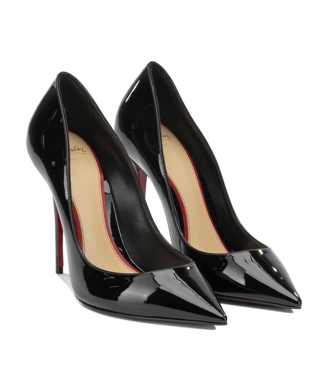 CHRISTIAN LOUBOUTIN Черные туфли из лакированной кожи, фото 2