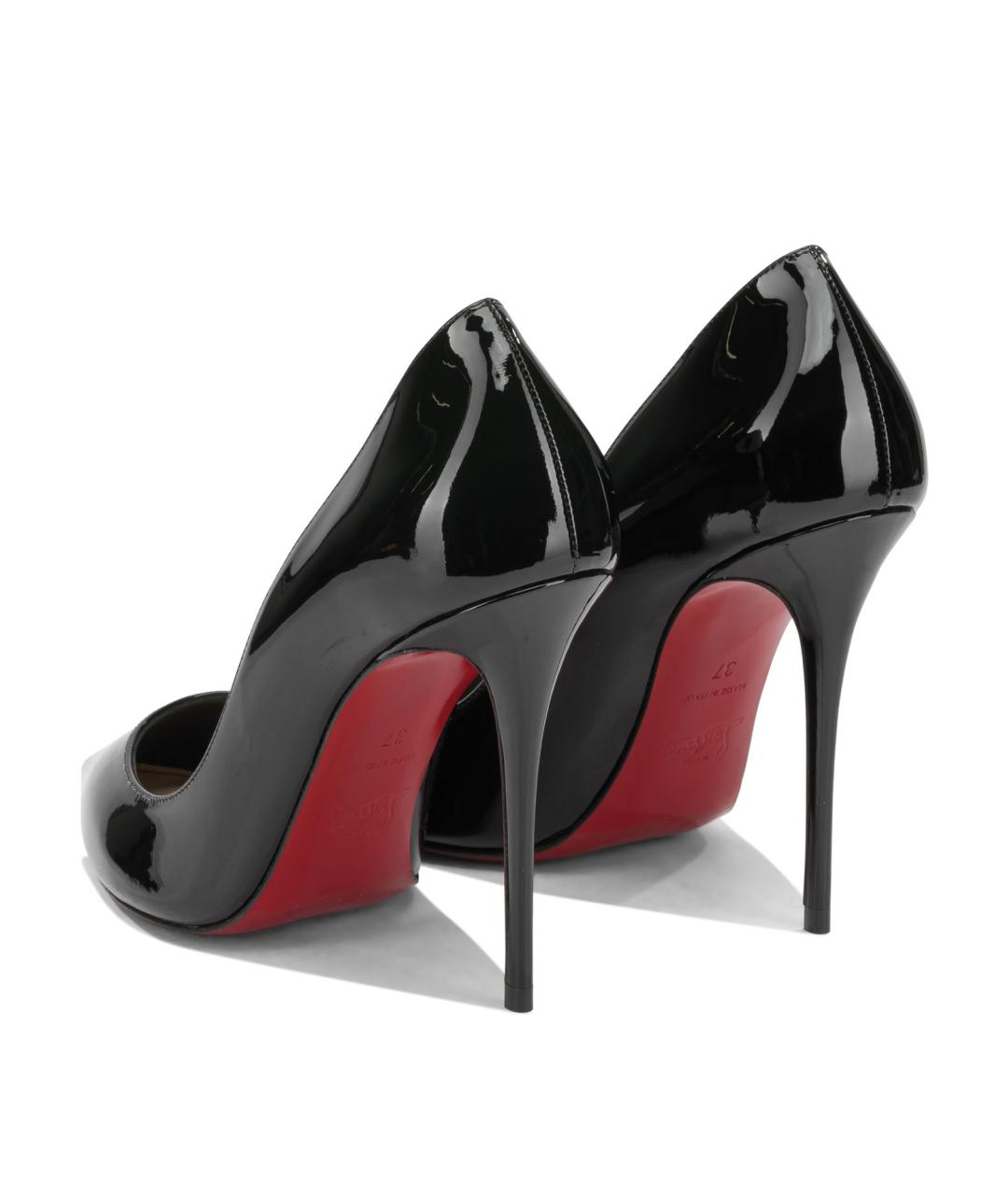 CHRISTIAN LOUBOUTIN Черные туфли из лакированной кожи, фото 4